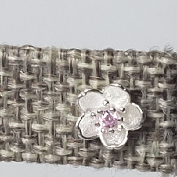 APPLE/CHERRY BLOSSOM Crystal Petite Pierced Post Earrings - Picture 4 of 6